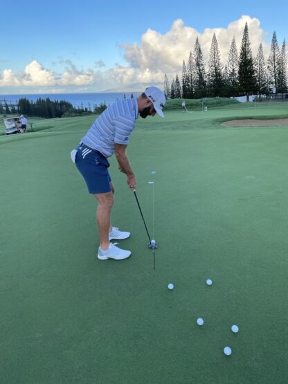 The RainDrop - Retractable Putting String as used by Dustin Johnson
