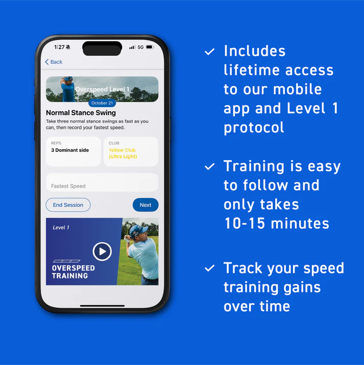 SuperSpeed Tour Speed Pro Training Bundle includes access to the mobile app and level 1 protocol