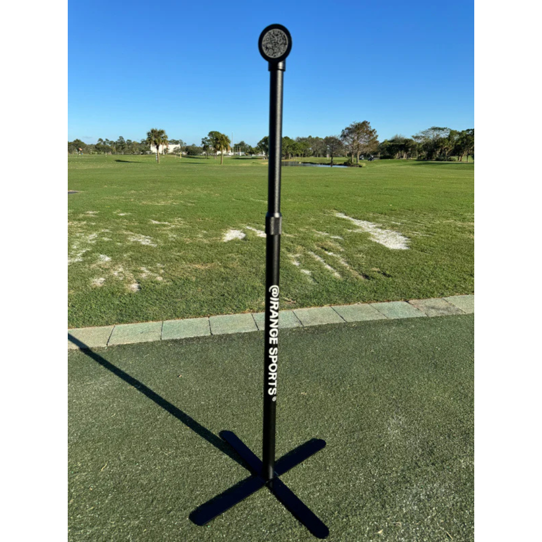 iRangeSports Range Pro Combo is extendable golf monopod stand for phones and small tablets, perfect for recording swings indoors or on the range.