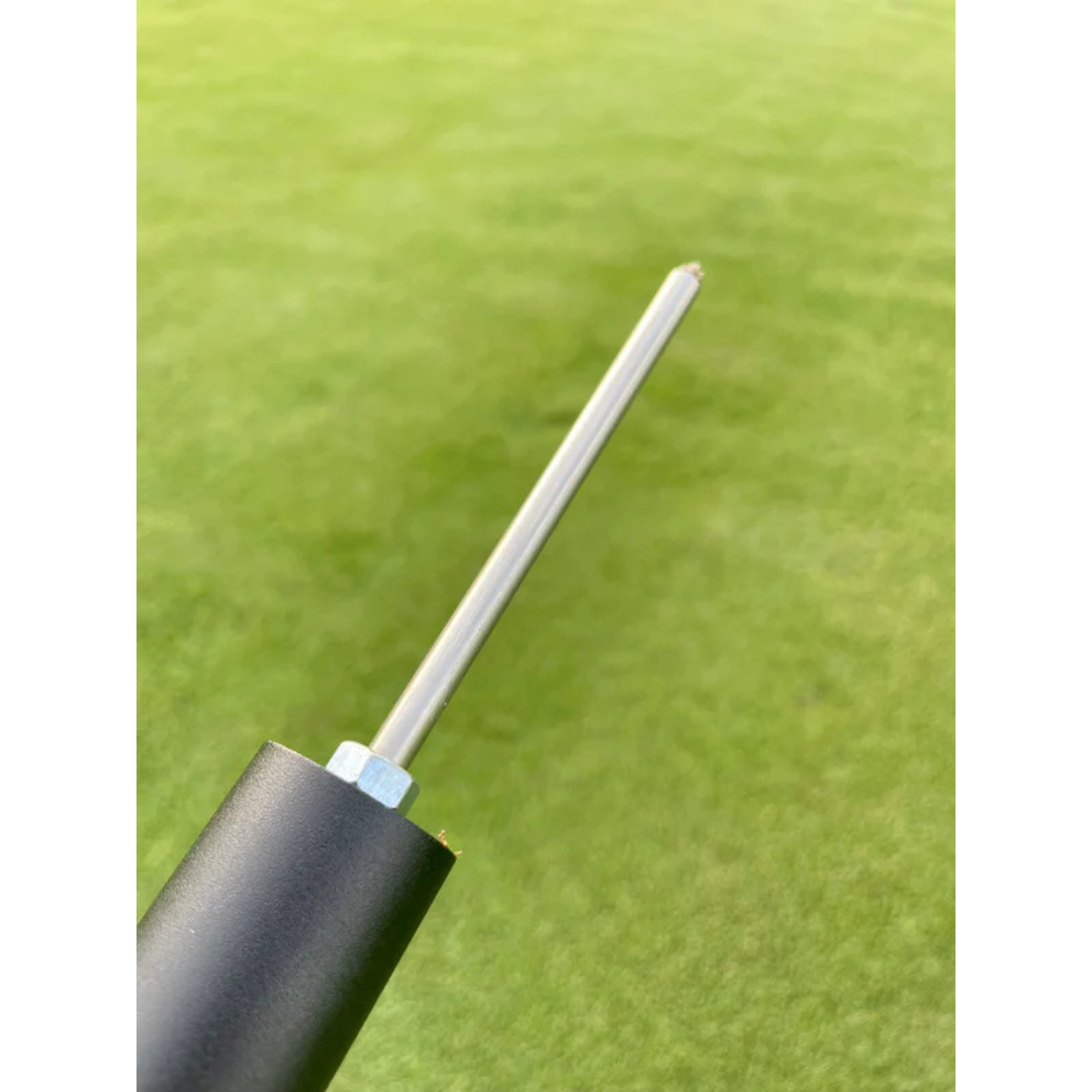 A close up shot of the iRange Sports's Stick end.