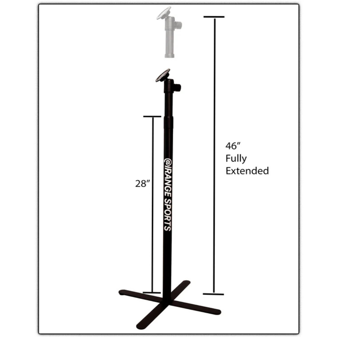 iRange Sports Range Pro Combo's height difference when fully extended.